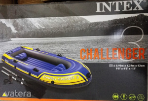 Új Intex Challenger 3 gumicsónak szett 295x137 gumi csónak felfújható