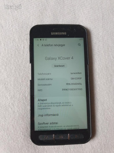 Samsung Galaxy Xcover 4 mobiltelefon SM-G390F alkatrésznek hiányos