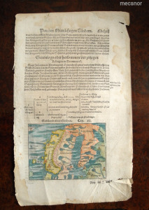 1574 S. Münster : Skandinávia térképe és leírása    VAT  - ANK - 01