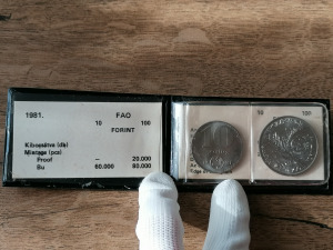 FAO MNB tokban 10+100 forint 1981 BU RITKA!
