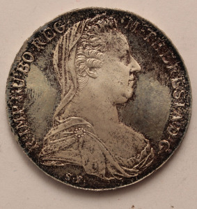 Mária Terézia S.F. tallér 1780, Ag.833, 28g PP!