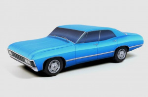 Plüss Chevrolet Impala 1967 Kék