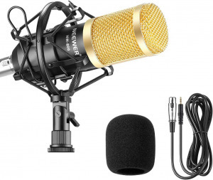 Neewer NW-800 mikrofon + tartó + power Kábel