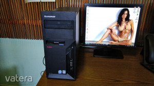 LENOVO THINK CENTRE Core2 Duo,E, 3GB RAM, 460GB HDD + 22-os Lenovo LCD monitor, Win7! Kép