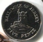 Jersey 5 pence 2012 UNC