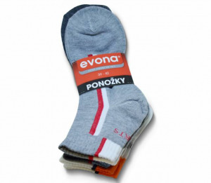 PON SPORT3-G EVONA 3 pár zokni 43-46