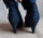Devergo sötétkék magassarkú farmer bokacsizma női csizma 36 (n) Kép