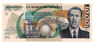 Mexikó 10000 Peso Bankjegy 1988 P90b