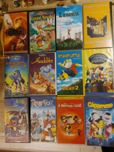 Disney és más   VHS mesefilm kazetták  900Ft/db