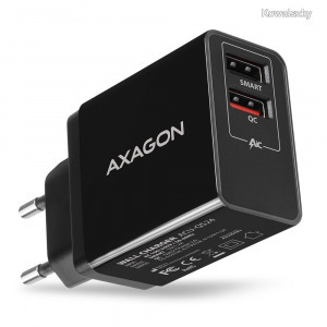 AXAGON ACU-QS24 QC3.0 + 5V-1.2A Wall Charger Black