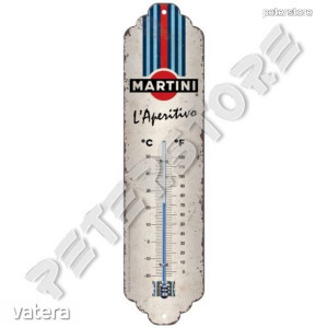 Retró Fém Hőmérő - Martini