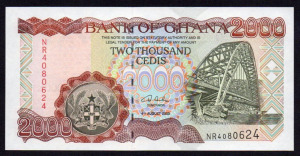 Ghána 2000 cedis UNC 2003