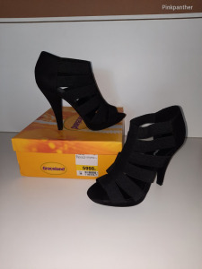 Graceland (Deichmann) fekete magassarkú alkalmi cipő