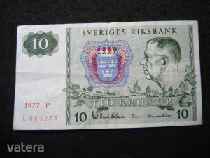 Svédország 10 Kronor 1977 P  (BK 2E)