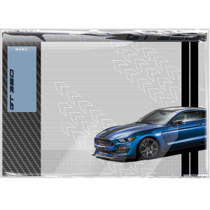 Ford Mustang Blue autós asztali könyöklő - papír