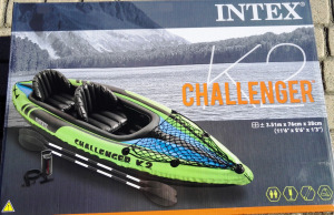 Új bontatlan Intex Challenger K2 kajak szett felfújható kétszemélyes