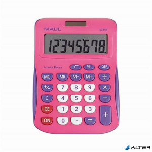 Számológép, asztali, 8 számjegy, MAUL MJ 550, pink-lila
