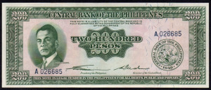 Fülöp-szigetek 200 pesos UNC 1949