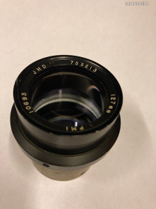 Egy antik optika - J H D 7532/3 - 127 mm. PMI  jelzésekkel -  optika sárgaréz vázon