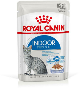 Royal Canin Indoor Jelly - nedves, zselés táp lakásban tartott felnőtt macskák számára 0,085 kg
