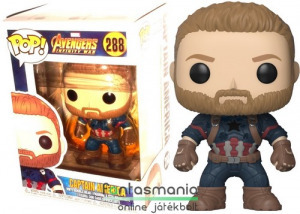 10cmes Funko POP figura Avengers Infinity War Captain America / Amerika Kapitány karikatúra figura -