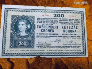 1918 -as 200 korona hullámos hátlappal (L0129)