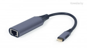 Gembird A-USB3C-LAN-01 USB Type-C Gigabit network adapter Space Grey