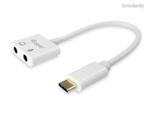 EQuip USB-C to Audio 2.0 USB Hangkártya 133460