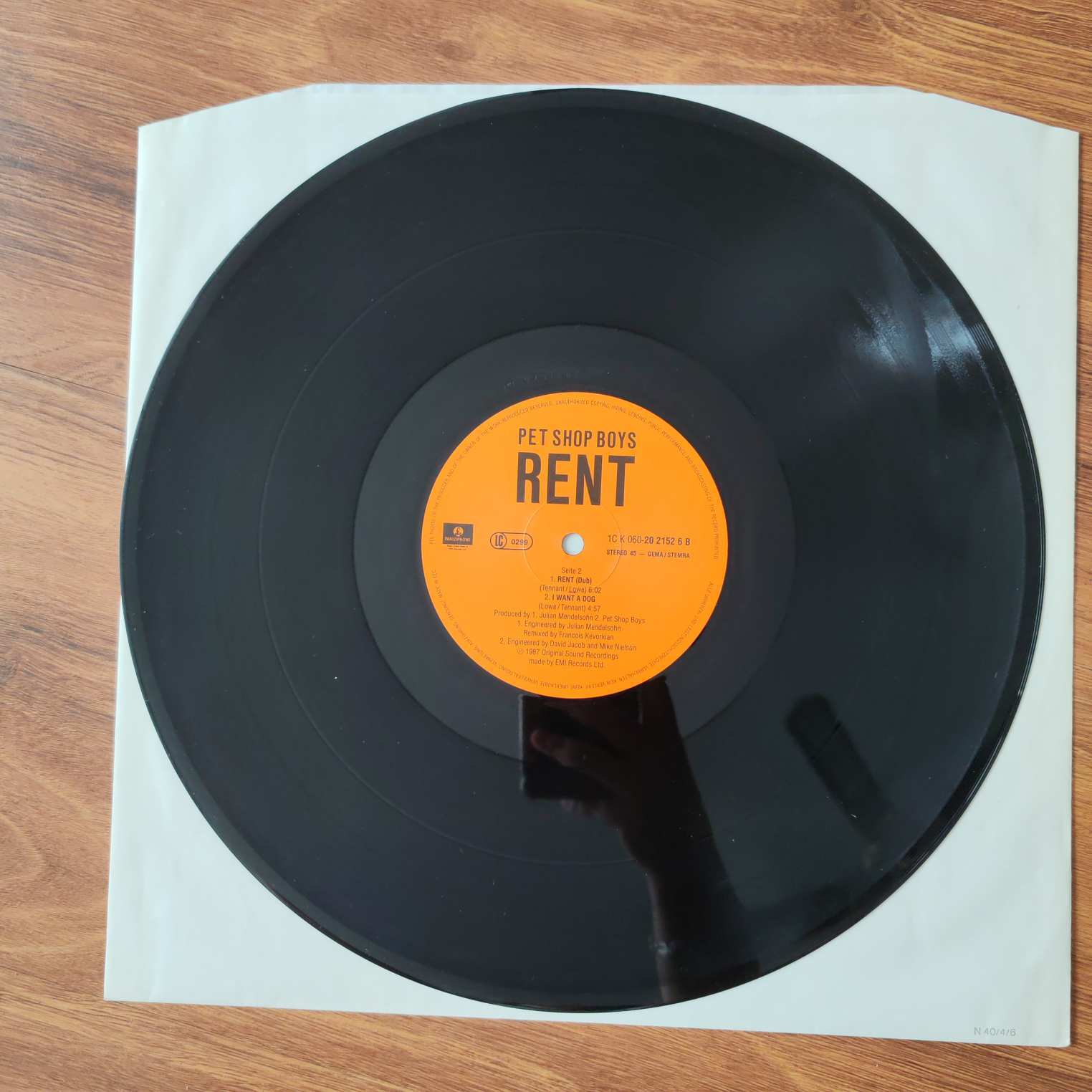 Pet Shop Boys / Rent 1C K 060-20 2152 6