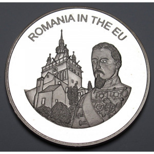Málta, 100 liras 2004 PP - Románia EU csatlakozásának tiszteletére UNC