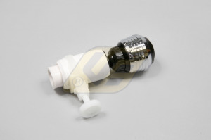 Siroflex 27903 gömbcsuklós bilincses csapszűrő króm-fehér