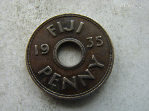 FIJI 1 PENNY, 1935. 1 DB.