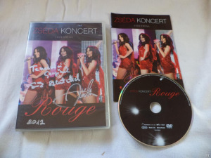 [ABC] Zséda Rouge koncert zenei DVD, dedikált!