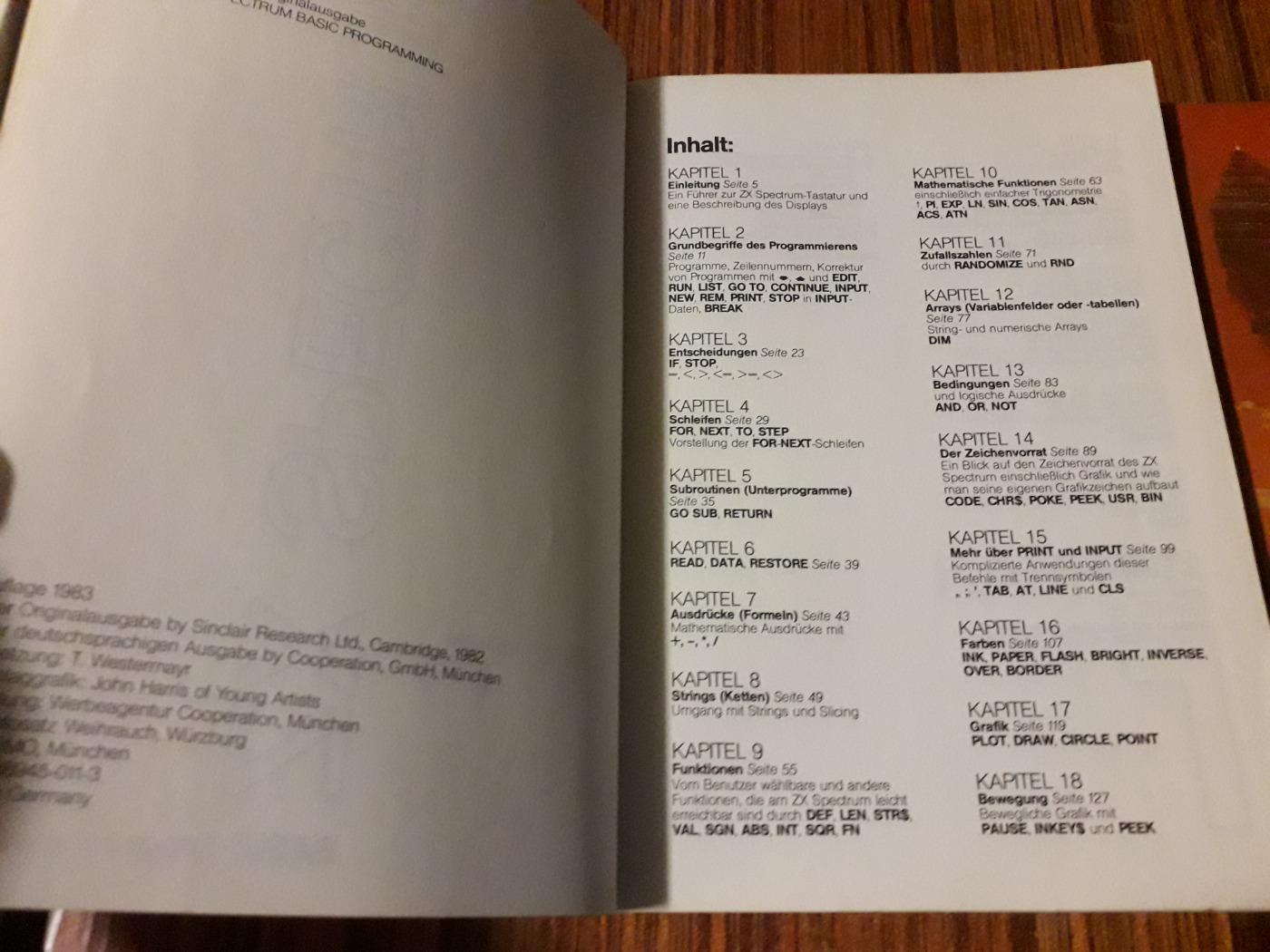Steven Vickers - Sinclair ZX Spectrum (Basic Programmierung + Einführung / Basic programozás + bevez