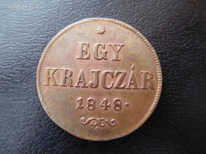 1848-49 SZABADSÁGHARC / RÉZ 1 KRAJCÁR 2./ 1848