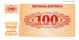 Szlovénia 100 Tolar Bankjegy 1990 P6a