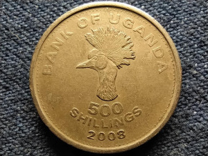 Uganda koronás daru 500 shilling 2008 (id53609)