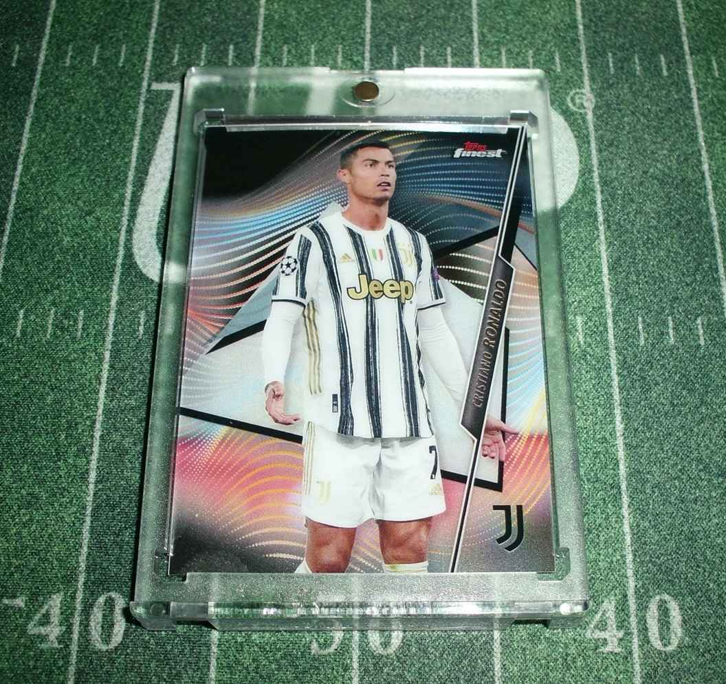 2020-21 Topps Finest Cristiano Ronaldo prémium foci kártya