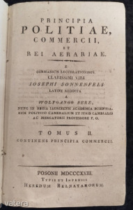 Principia Politiae, Commercii, et Rei Aerariae Tomus II. (Pozsony, 1823)