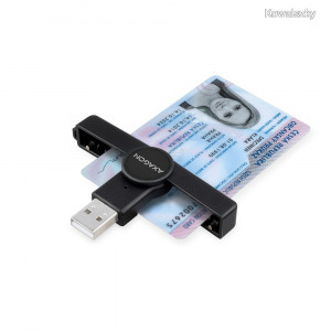AXAGON CRE-SMP1A PocketReader Smart Card Reader Black