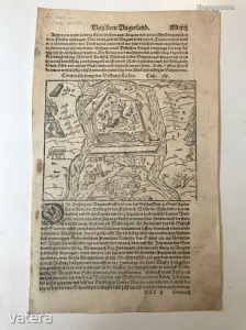 TOKAJ és GYULA látképe - Megjelent : 1580-ban Sebastian Münster: Cosmographie Universalis  (*07)