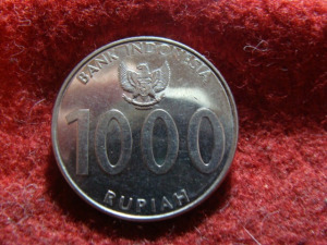 Indonézia nikkel-acél 1000 rupia 2010 aUNC      17/377