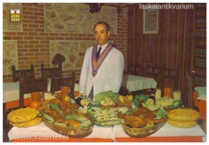 Vendéglátós képeslap 1974 - Juan Herrero Rubio maestro asador