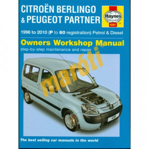 Citroen Javítási kézikönyv, citroen berlingo/ (1996-2010) (angol nyelvű)