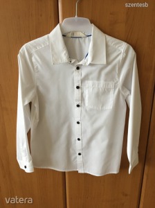 H&M-es Kisfiú alkalmi, fehér ing 134-es méretben (meghosszabbítva: 3273578570) - Vatera.hu Kép