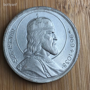 R!!  Magyarország, ezüst 5 Pengő Szent István 1938.  P-s (Legszebb érménk ! Tervezte Berán Lajos)