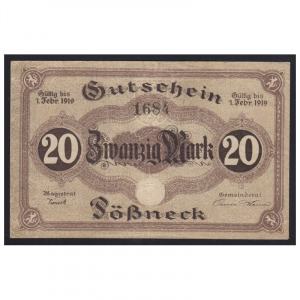 Németország, 20 mark 1919 - Sönneck F