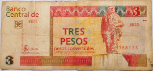 Kuba 3 konvertibilis peso 2006
