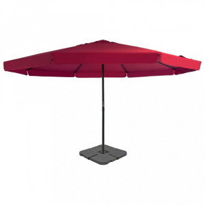 piros kültéri napernyő hordozható talppal
