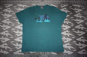 The North Face pamut póló XL-XXL eredeti, dekoratív mintával, szép!